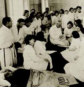 Students of First Medic Institute at their classes. 1932. Photo