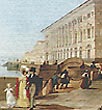The Palace Embankment near the Hermitage Theater. K. Beggrov, 1820s