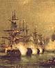 The destruction of the Turkish fleet in the Battle of Sinop (one of the most important episodes of the Crimean War)
