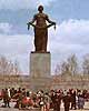 "Mother Homeland" monument on Piskarevskoye memorial cemetery. Photo 