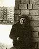 A.D. Sakharov in exile on the balcony of his apartment in Gorky. Photo 